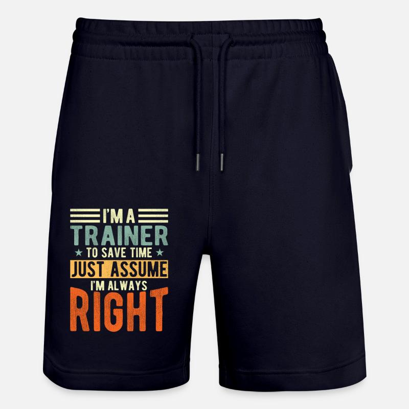 Trainer - Stanley/Stella Unisex Bio Joggingshorts Trainer  - Dark navy