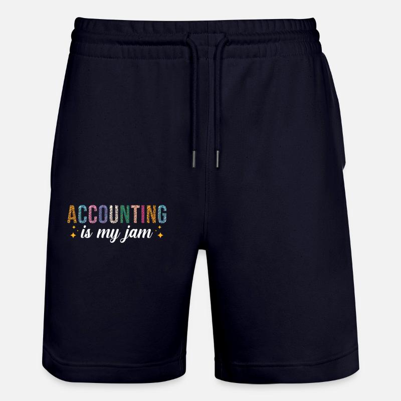 La comptabilité est ma passion - Short de jogging bio TRAINER Stanley/Stella unisexe - marine foncé