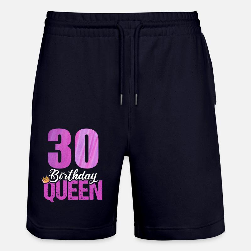 30 ans 30 anniversaire Queen - Short de jogging bio TRAINER Stanley/Stella unisexe - marine foncé