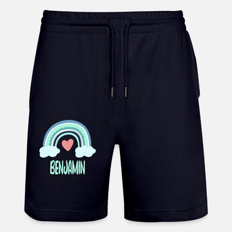 Benjamin Nom Rainbow Baby - Short de jogging bio TRAINER Stanley/Stella unisexe - marine foncé