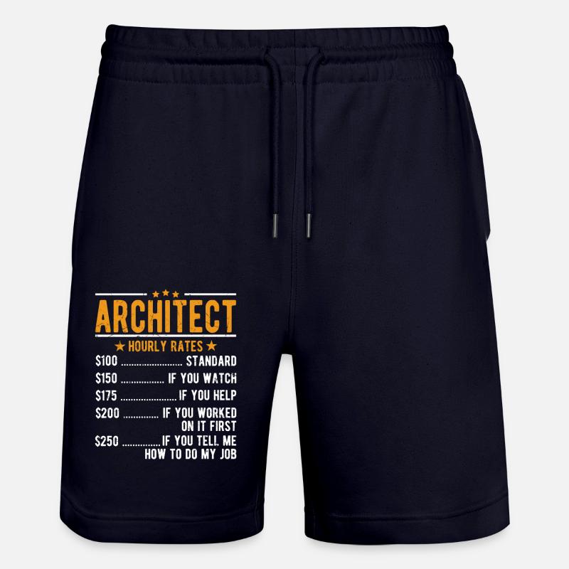 Salaire horaire d’architecte - Short de jogging bio TRAINER Stanley/Stella unisexe - marine foncé