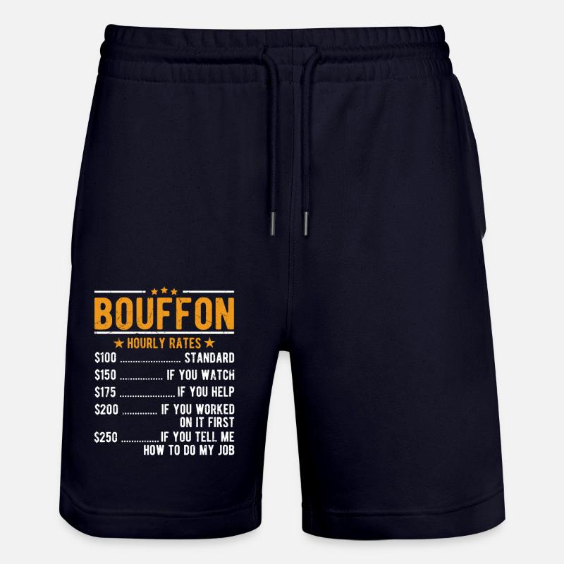 Salaire horaire Bouffon - Short de jogging bio TRAINER Stanley/Stella unisexe - marine foncé