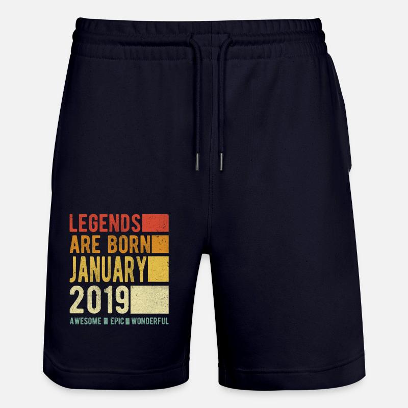 Anniversaire Janvier 2019 - Short de jogging bio TRAINER Stanley/Stella unisexe - marine foncé