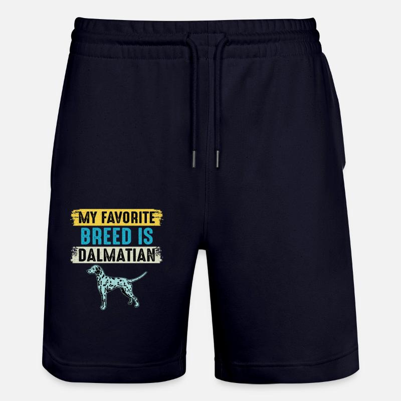 Ma race préférée est dalmate - Short de jogging bio TRAINER Stanley/Stella unisexe - marine foncé