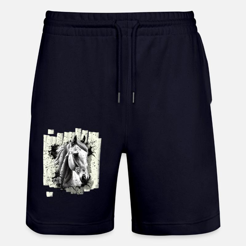 Cheval - Short de jogging bio TRAINER Stanley/Stella unisexe - marine foncé