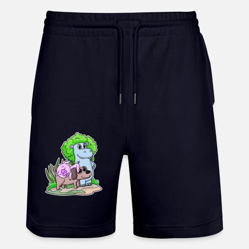 Animaux mignons - Short de jogging bio TRAINER Stanley/Stella unisexe - marine foncé