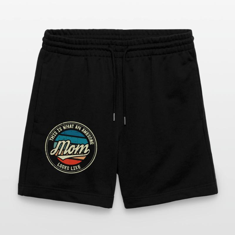 Muttertag Mutter Mummy Erster Retro Geschenk Stanley/Stella Unisex Bio Joggingshorts Trainer 