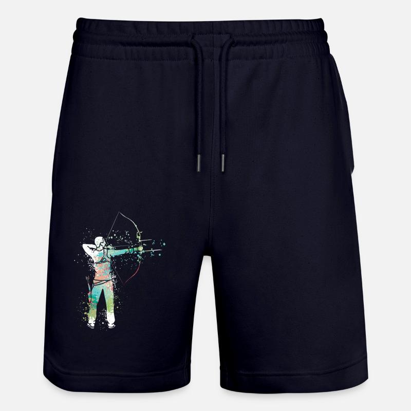 Splash Tir à l’arc - Short de jogging bio TRAINER Stanley/Stella unisexe - marine foncé