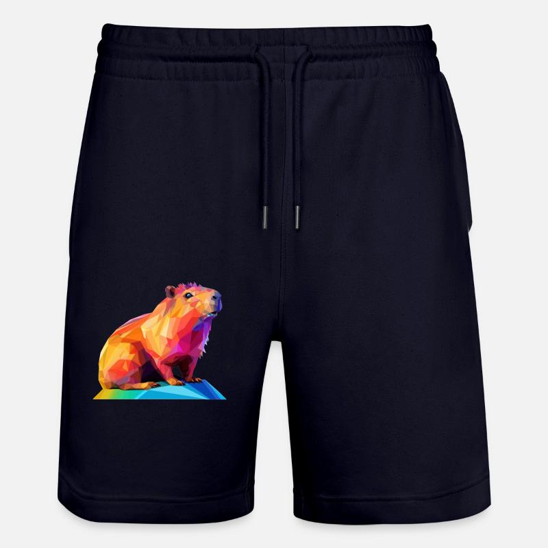 Conception de polygones bas Capybara - Short de jogging bio TRAINER Stanley/Stella unisexe - marine foncé