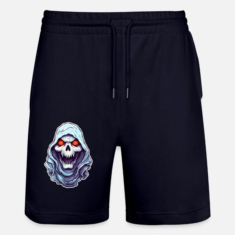 Skull Ghost Halloween - Short de jogging bio TRAINER Stanley/Stella unisexe - marine foncé