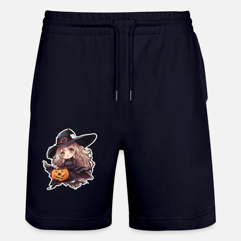 Sorcière d’Halloween - Short de jogging bio TRAINER Stanley/Stella unisexe - marine foncé