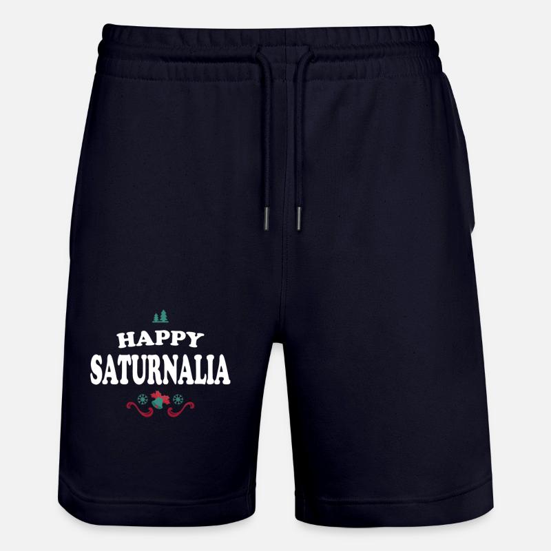 Frohe Saturnalia - Stanley/Stella Unisex Bio Joggingshorts Trainer  - Dark navy