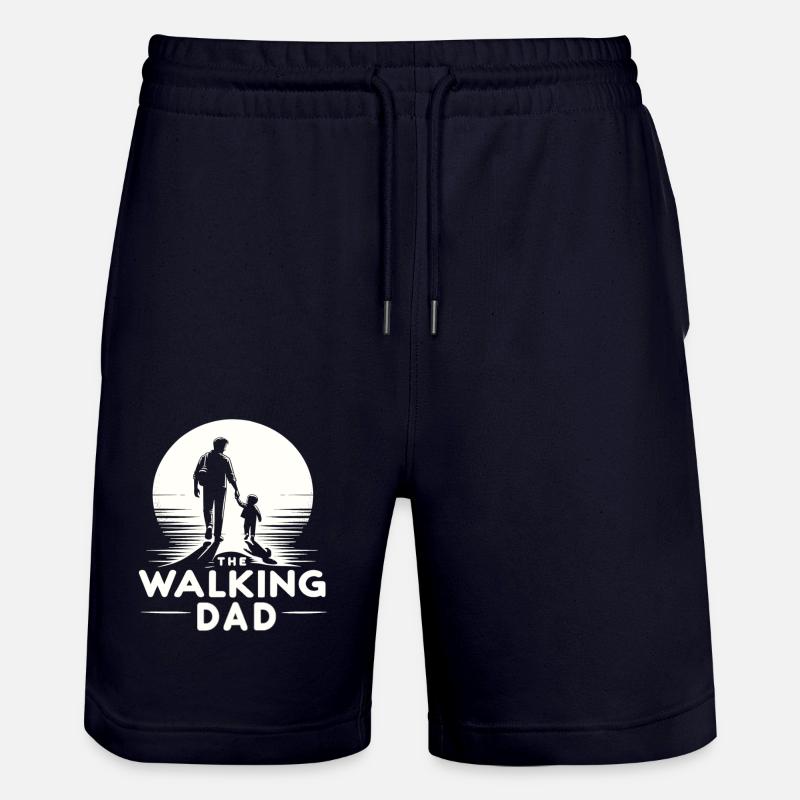 Le papa qui marche - Short de jogging bio TRAINER Stanley/Stella unisexe - marine foncé
