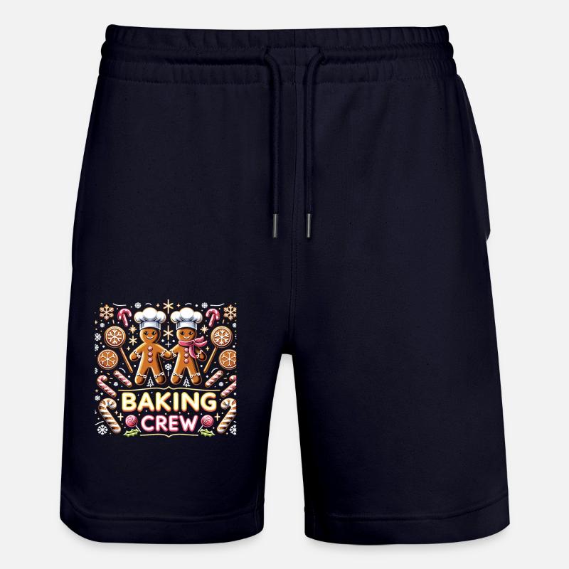 Baking Crew - Stanley/Stella Trainer Unisex Organic Jogging Shorts - dark navy