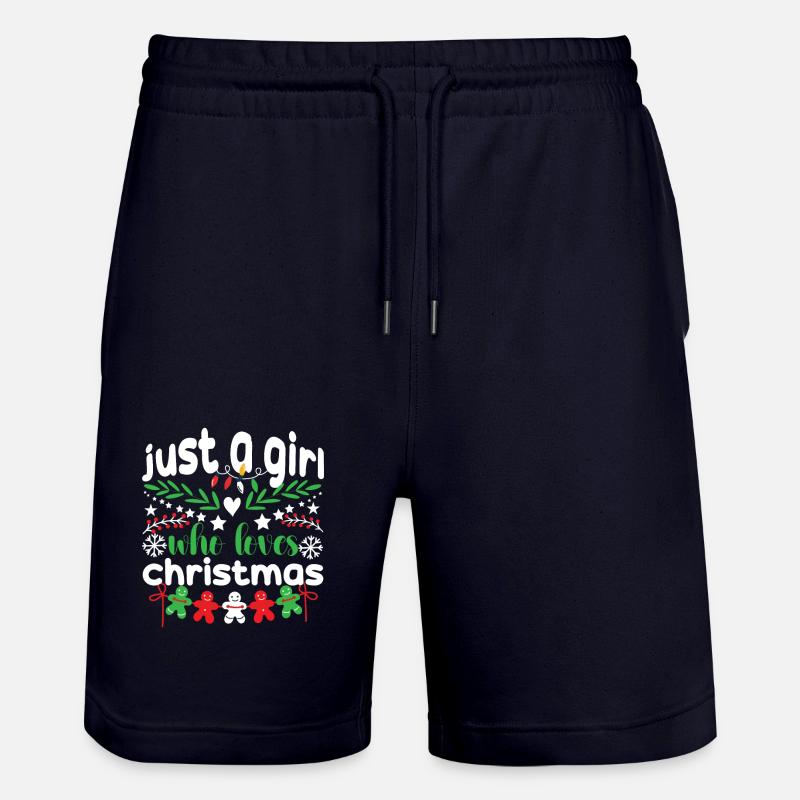 Noël des filles - Short de jogging bio TRAINER Stanley/Stella unisexe - marine foncé