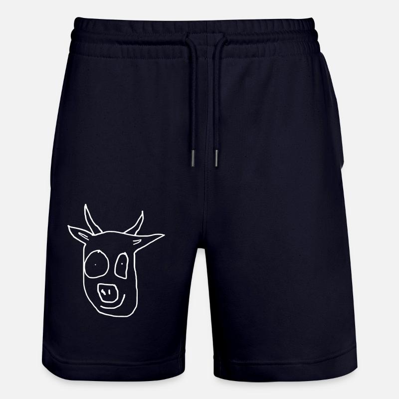 Vache Animal - Short de jogging bio TRAINER Stanley/Stella unisexe - marine foncé