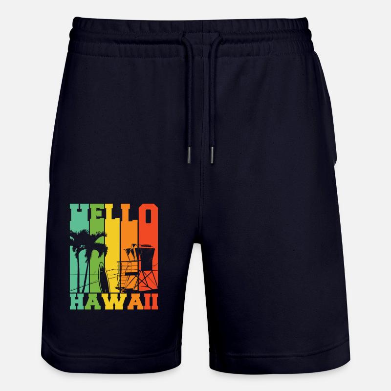 Silhouette d’ Aloha - Short de jogging bio TRAINER Stanley/Stella unisexe - marine foncé