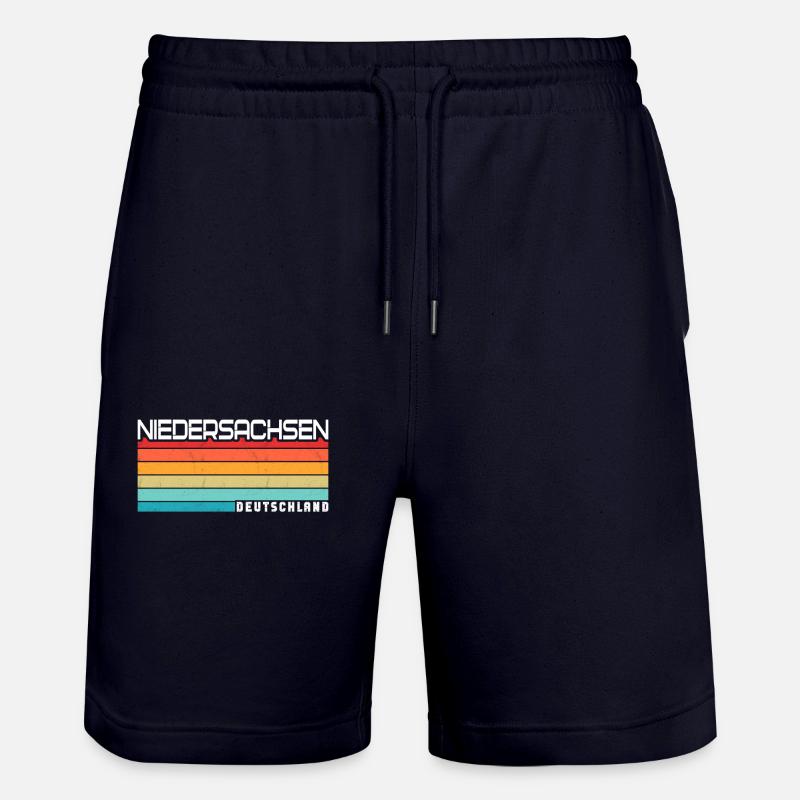 Basse-Saxe Basse-Saxe Basse-Saxe - Short de jogging bio TRAINER Stanley/Stella unisexe - marine foncé