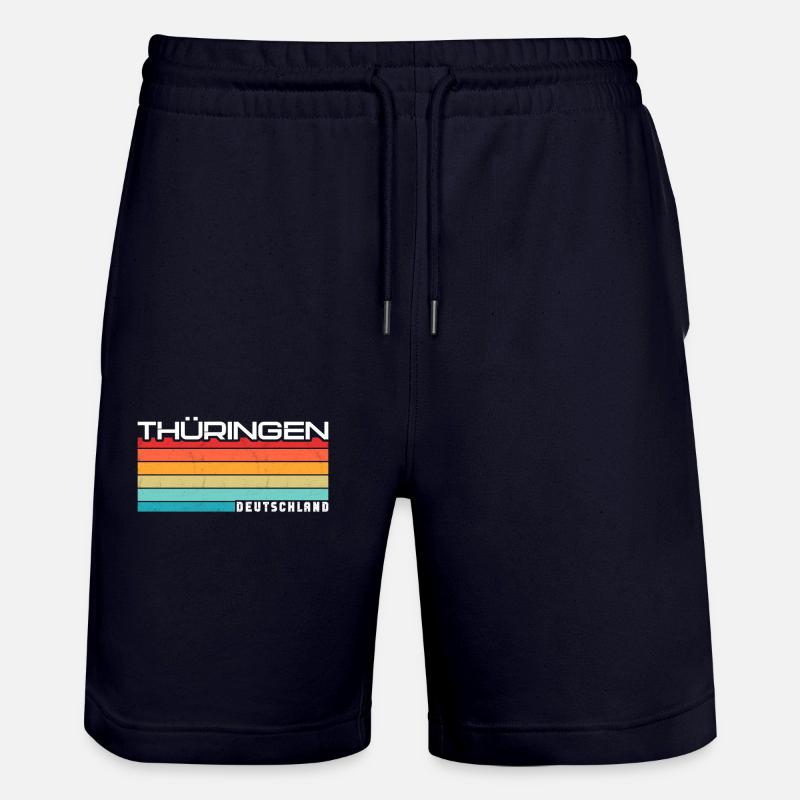 Thuringe Thuringe Thuringe Thuringe - Short de jogging bio TRAINER Stanley/Stella unisexe - marine foncé