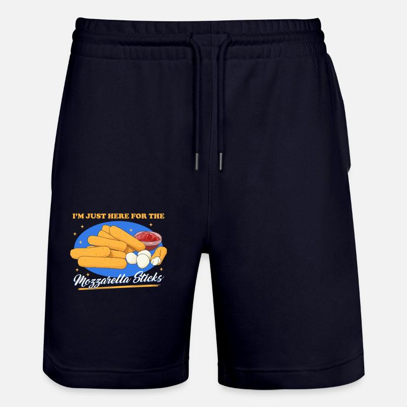 Bâtonnets de mozzarella fromage cadeau - Short de jogging bio TRAINER Stanley/Stella unisexe - marine foncé