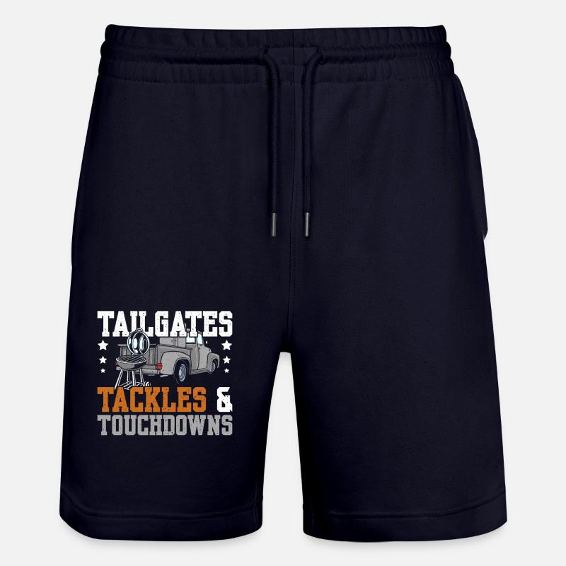 Tailgates tackles and touchdowns - Stanley/Stella Unisex Bio Joggingshorts Trainer  - Dark navy