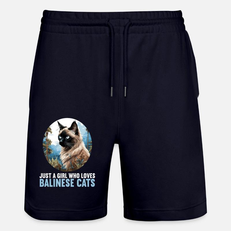 Chat balinais Balinesenkatze - Short de jogging bio TRAINER Stanley/Stella unisexe - marine foncé