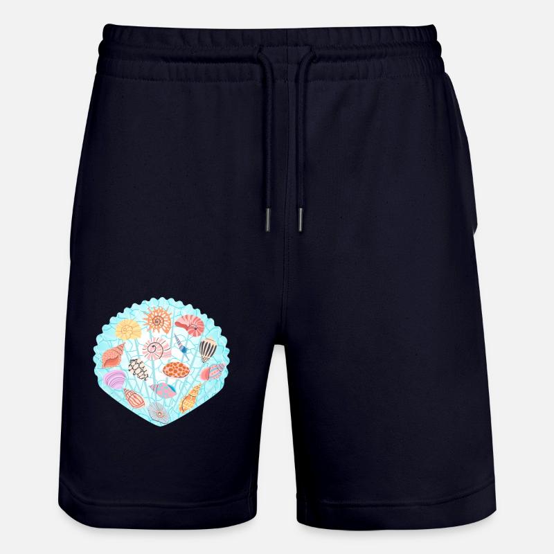 Coquillage tropical - Short de jogging bio TRAINER Stanley/Stella unisexe - marine foncé