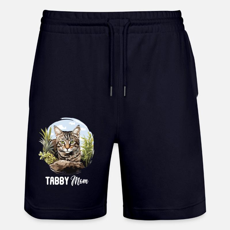 Tabby Kätzchen Tabby Katze - Stanley/Stella Unisex Bio Joggingshorts Trainer  - Dark navy