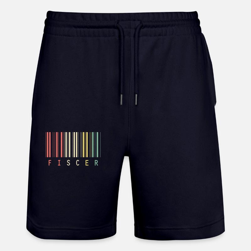 Fischer Barcode Familie Geschenkidee - Stanley/Stella Unisex Bio Joggingshorts Trainer  - Dark navy