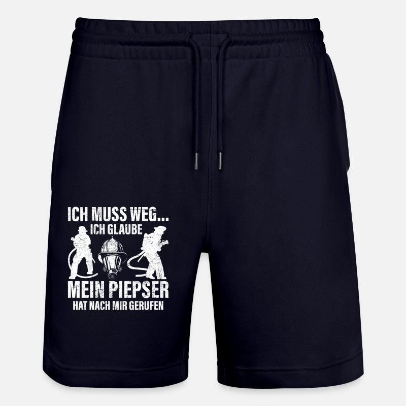Bip de pompiers - Short de jogging bio TRAINER Stanley/Stella unisexe - marine foncé
