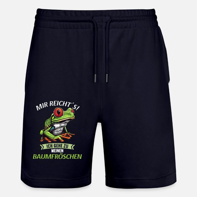 Tree Frog Baumfrösche Baumfrosch - Stanley/Stella Unisex Bio Joggingshorts Trainer - Dark navy