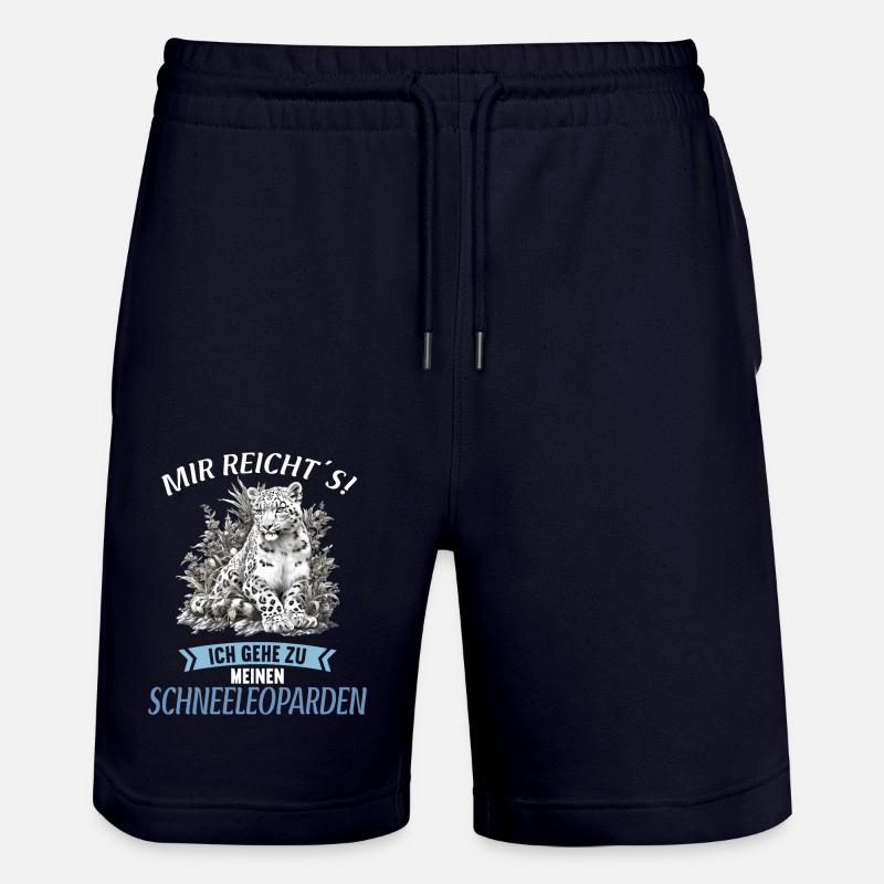 Léopard des neiges Schneeleoparden Schneeleopard - Short de jogging bio TRAINER Stanley/Stella unisexe - marine foncé