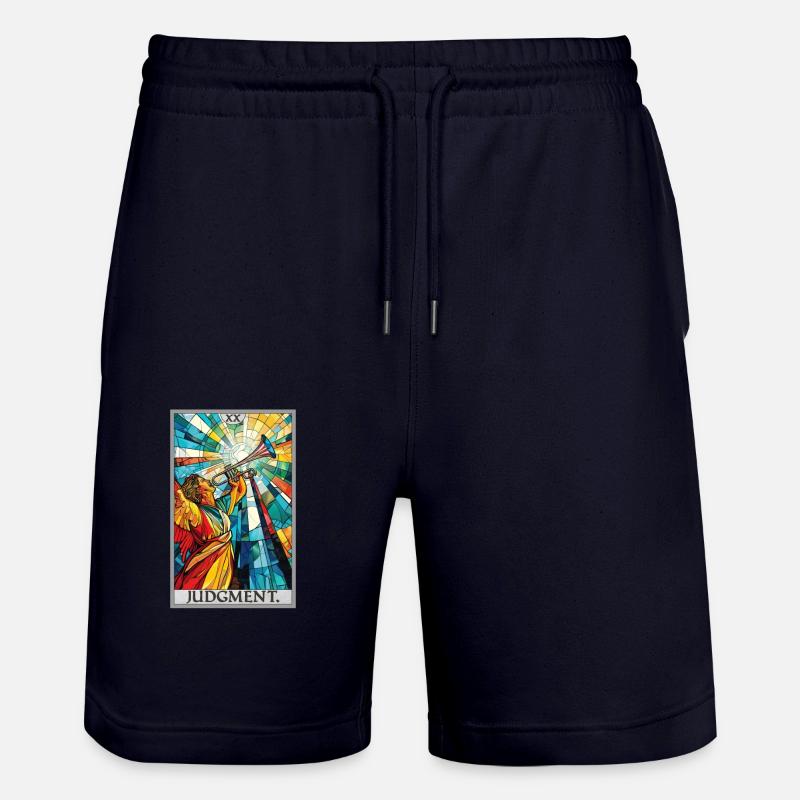 Tarotkarten Tarotkarte 20 Judgment Gericht - Stanley/Stella Unisex Bio Joggingshorts Trainer  - Dark navy