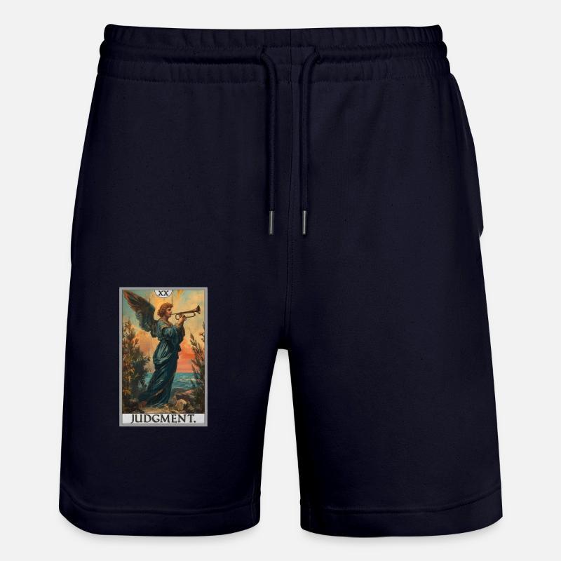 Tarotkarten Tarotkarte 20 Judgment Gericht - Stanley/Stella Unisex Bio Joggingshorts Trainer  - Dark navy