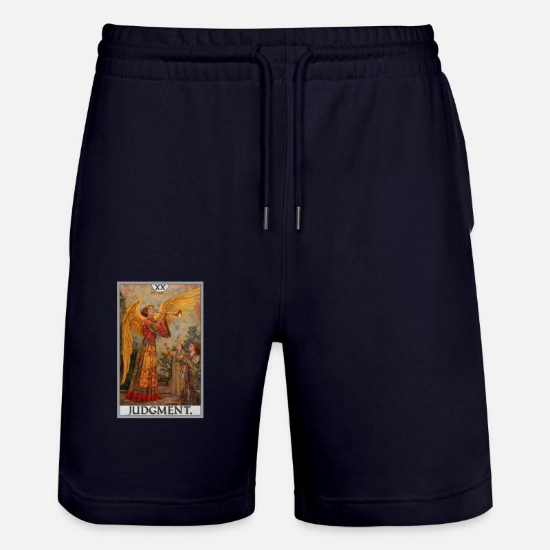 Tarotkarten Tarotkarte 20 Judgment Gericht - Stanley/Stella Unisex Bio Joggingshorts Trainer  - Dark navy