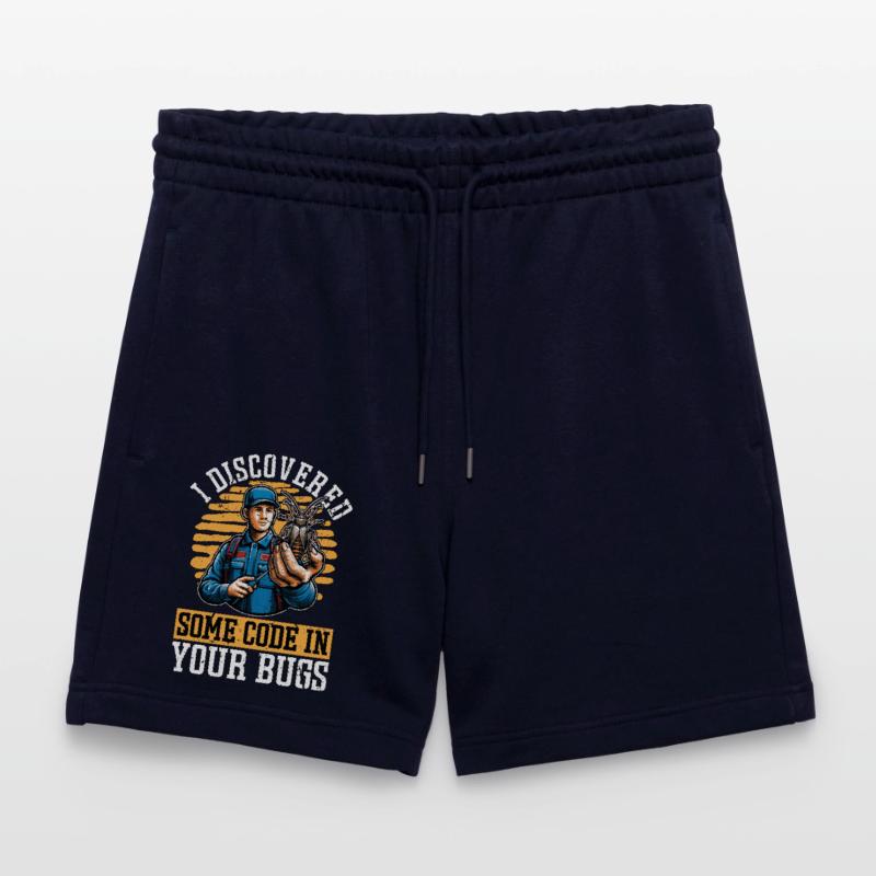 Pest Control I Discovered Some Code Spraying Bugs Stanley/Stella Trainer Unisex Organic Jogging Shorts