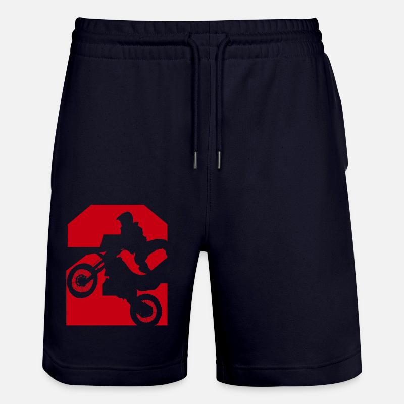 Moto 2 motard - Short de jogging bio TRAINER Stanley/Stella unisexe - marine foncé