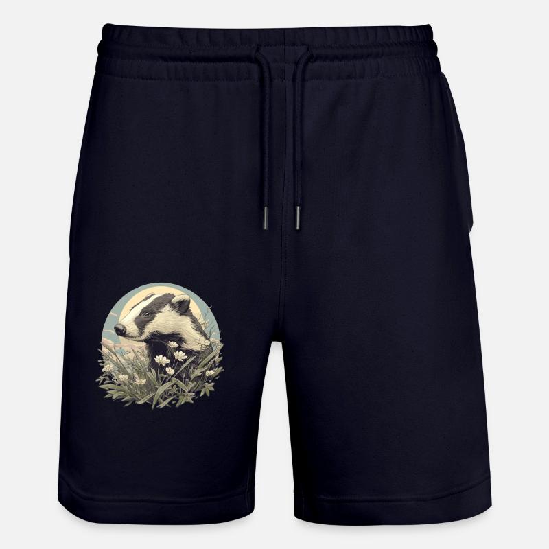 Blaireau Dachse Dachs - Short de jogging bio TRAINER Stanley/Stella unisexe - marine foncé