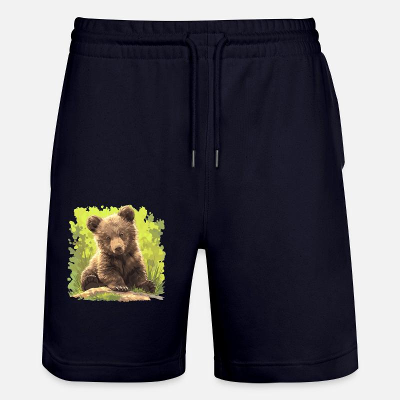 Ours Bären Bär - Short de jogging bio TRAINER Stanley/Stella unisexe - marine foncé