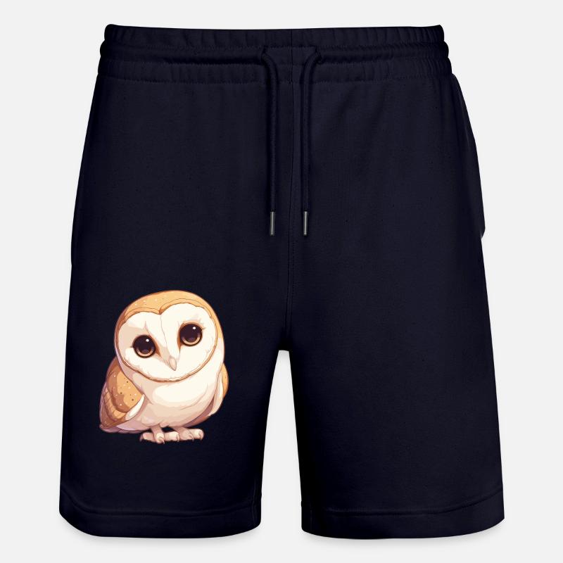 Effraie des clochers Schleiereulen Schleiereule - Short de jogging bio TRAINER Stanley/Stella unisexe - marine foncé