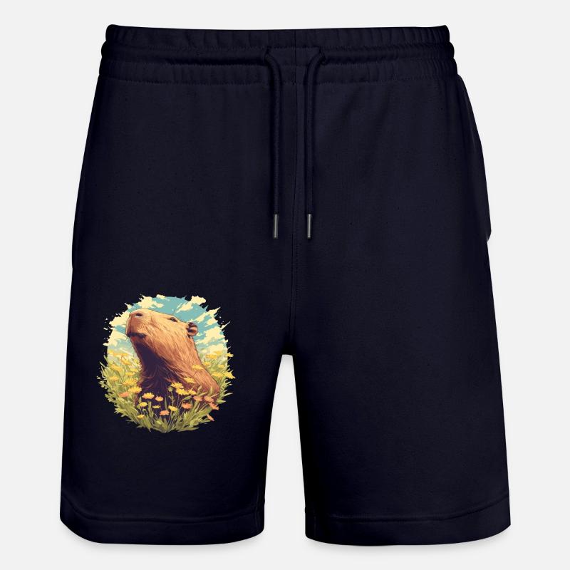 Capybaras Capybara - Short de jogging bio TRAINER Stanley/Stella unisexe - marine foncé