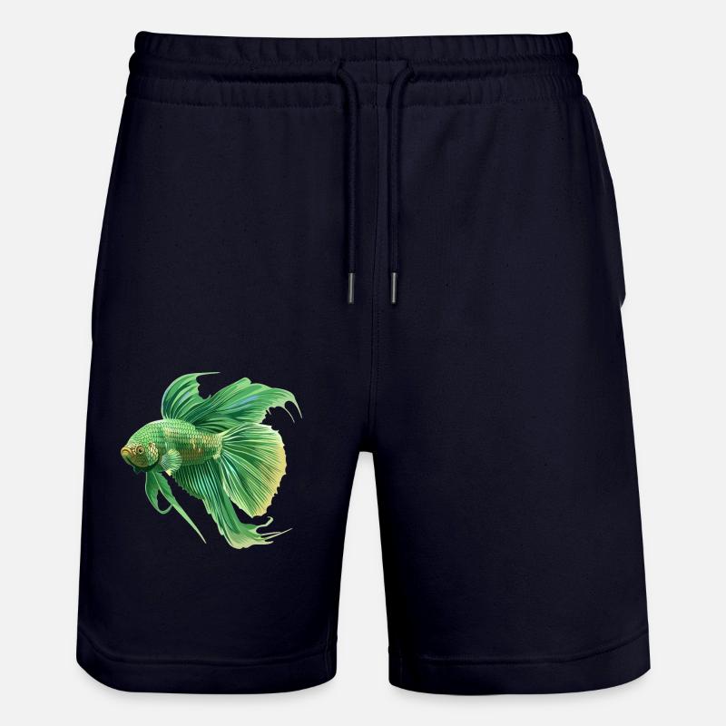 Bettas Betta Poisson Betta - Short de jogging bio TRAINER Stanley/Stella unisexe - marine foncé
