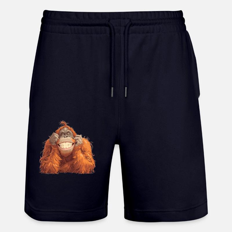 Orangs-outans Orangs-outans - Short de jogging bio TRAINER Stanley/Stella unisexe - marine foncé