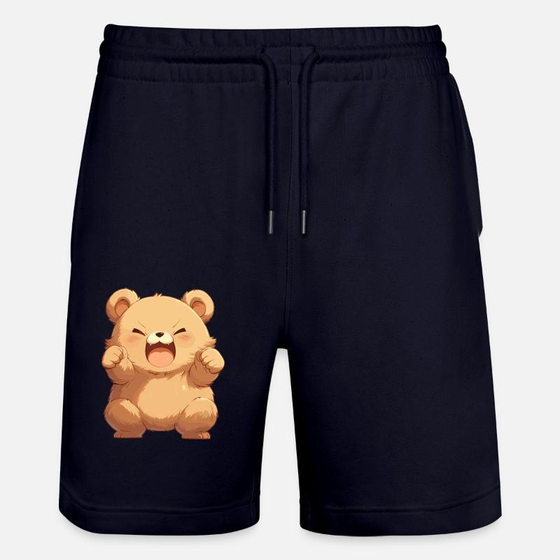 Ours Bären Bär - Short de jogging bio TRAINER Stanley/Stella unisexe - marine foncé