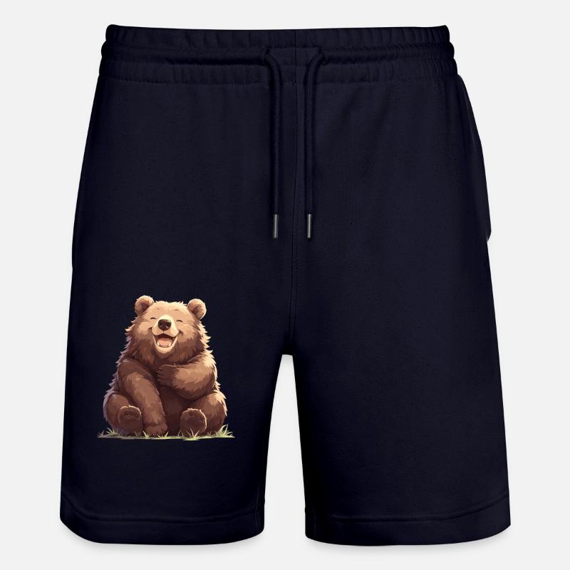 Ours Bären Bär - Short de jogging bio TRAINER Stanley/Stella unisexe - marine foncé