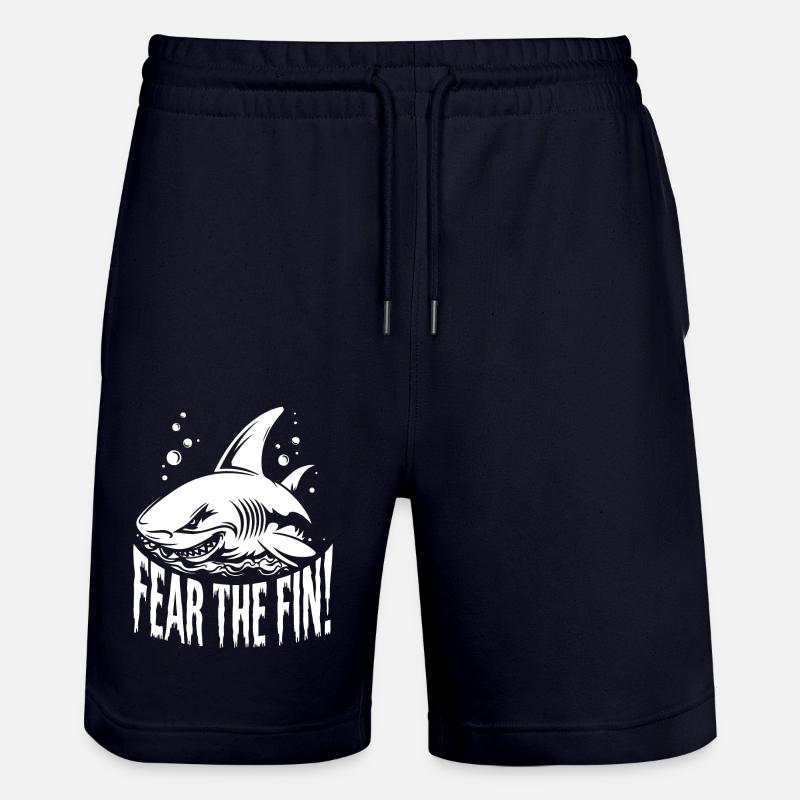 REQUIN, PEUR DE L’AILERON - Short de jogging bio TRAINER Stanley/Stella unisexe - marine foncé