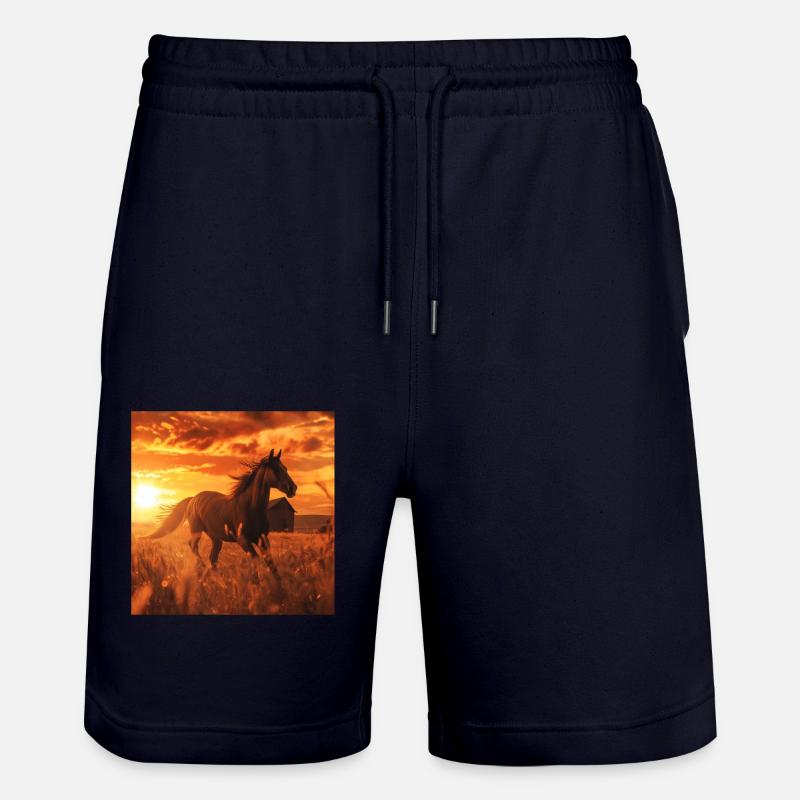 Pferd - Stanley/Stella Unisex Bio Joggingshorts Trainer  - Dark navy