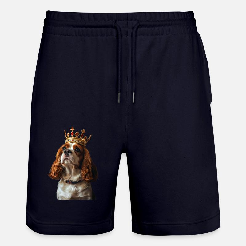 Cavalier King Charles Spaniel - Short de jogging bio TRAINER Stanley/Stella unisexe - marine foncé