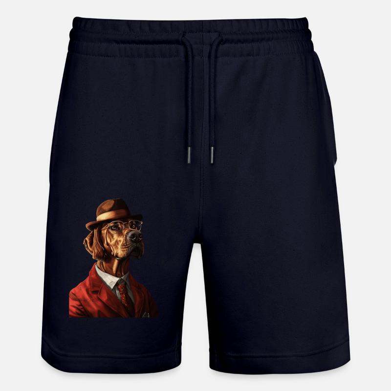 Rhodesian Ridgeback - Stanley/Stella Unisex Bio Joggingshorts Trainer  - Dark navy