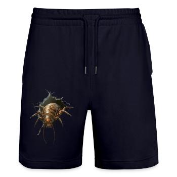 Assel - Stanley/Stella Unisex Bio Joggingshorts Trainer  - Dark navy - Vorne - Nik (191cm) & Marisol (170cm)